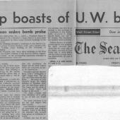Group Boasts Of UW Bombing, The Seattle Times, 10/9/1970 pt. 1