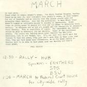 Free Huey rally and march leaflet, 5-1-69