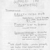 Free Huey Support The Panthers Flyer 4/30/69 pt. 2