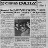 Loew Group Upholds Hearing Plans Despite SDS Objections, Daily, 3/12/1969