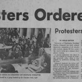 Ousters Ordered at U, Protesters Break Up Hearing, 3-14-69