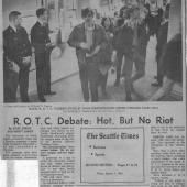ROTC Debate Hot But No Riot, 3/7/1969