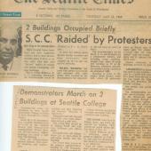 SCC raided by protesters, Seattle Times, 5-22-69