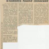 Students found innocent, 5/22/1969
