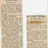 Trial court's opinion on bill miffs senator, Daily, 5-20-69