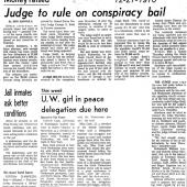 Judge to rule on conspiracy bail. Seattle Times, 12/27/1970