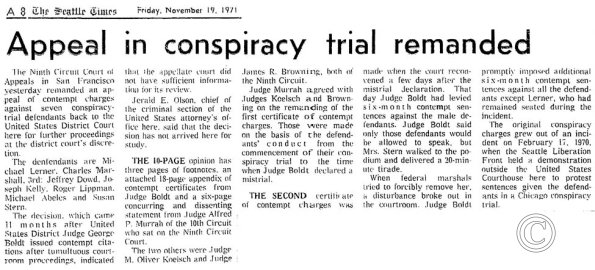 Seattle Times 11/19/1971