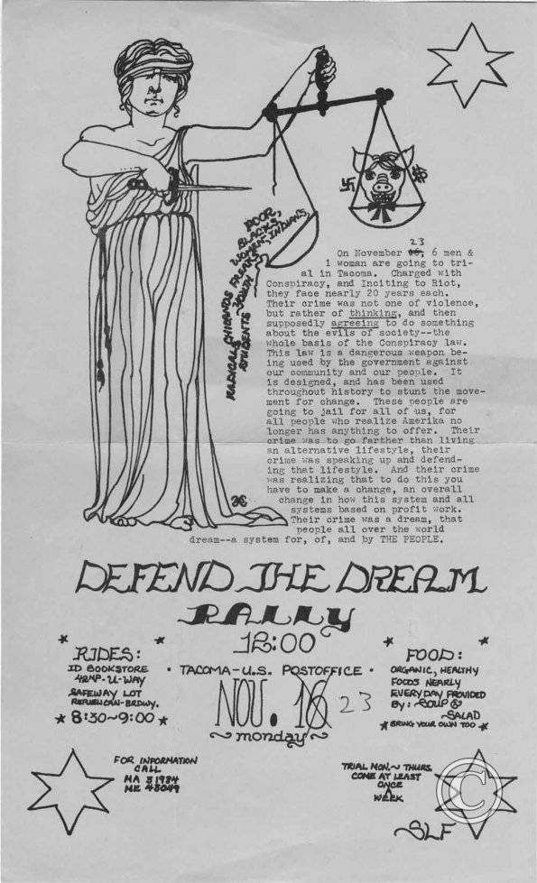 Defend the dream rally, 11-23-70