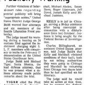 SLF Attorneys Get Publicity Warning, Seattle Times, 6/20/1970