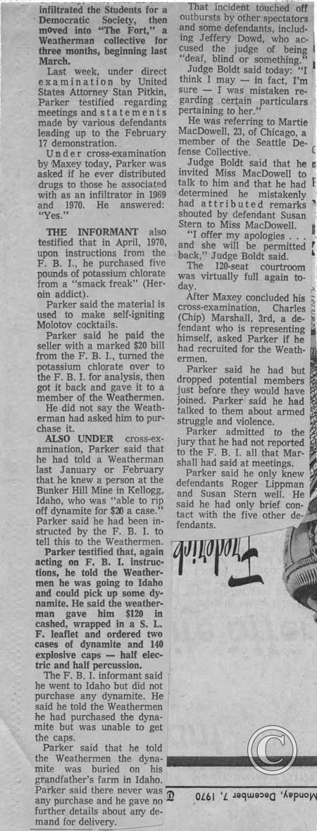 Informant Tells Of Dynamite Offer, The Seattle Times, 12/2/1970 pt. 2