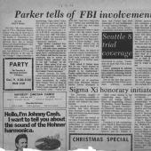 Parker Tells Of FBI Involvement, 12/9/1970