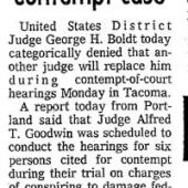 Boldt denies planning to quit contempt case. Dec 12
