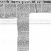 Six Month Terms Given In Contempt Cases, 12/14/1970