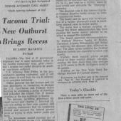 Tacoma Trial, New Outburst Brings Recess, Seattle PI, 12/1/1970 pt. 2