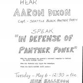 Hear Aaron Dixon Speak in Defense of Panther Power