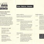 Brochure for All powers events inside