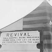 Washington, Yakima. Sumac Park. Revival meetings are held in Yakima shacktown.