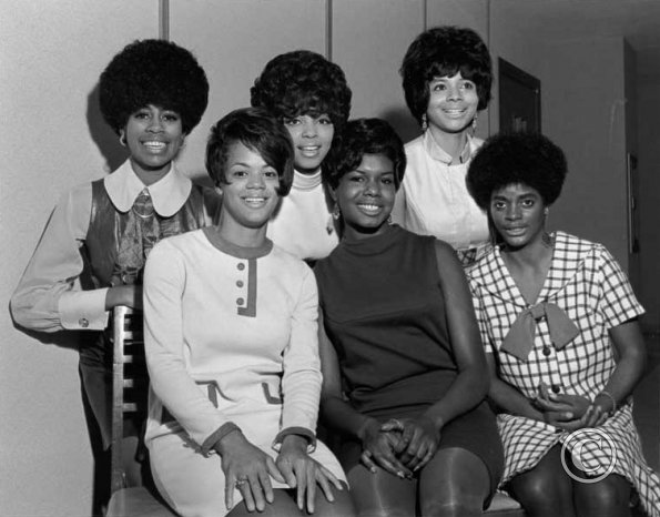 Penny Audley, Mary Butler, Darlene Johnson, Mary Kizzie,  Linda Mackey, Voncella Stuckey.MOHAI PI collection 15823