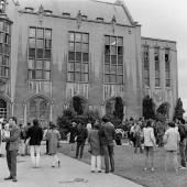 Students gather to support sit-in-MOHAI PI collection 16852.4