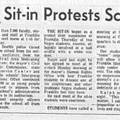 Newspaper Coverage of the BSU 1968-1972