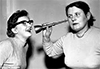 Old-fashioned hearing aid