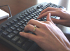 Typing on a QWERTY keyboard