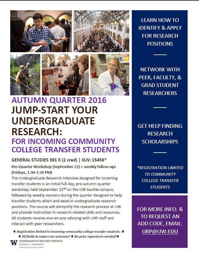 research jump start for transfers 2016