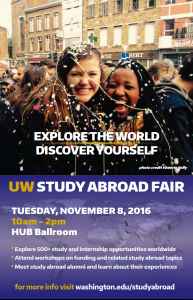 UW Study Abroad Fair – Tuesday, Nov. 8th