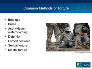 Impact of Torture on Medical Care: Part 1 by Nicole Chow Ahrenholz, MD Impact of Torture on Medical Care: Part 1