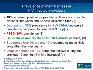 Mental Health and HIV by Christine Yuodelis-Flores, MD Mental Health and HIV