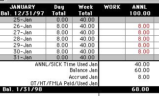 Annual Leave Example