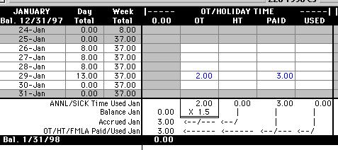 OT Calculation Example