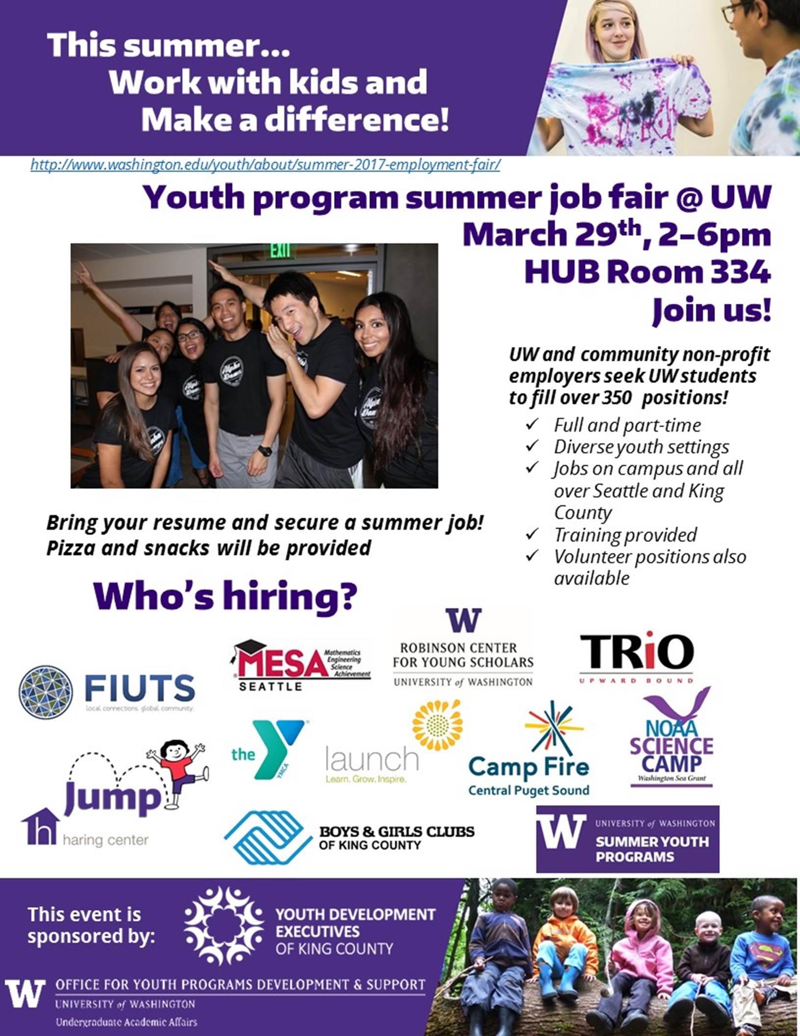 Youth program summer job fair