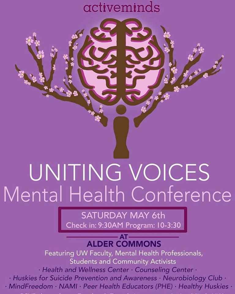Uniting Voices Mental Health Conference May 6 UW PreHealth News