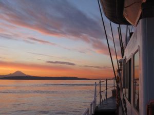 Sunset as seen from deck of R/V Barnes