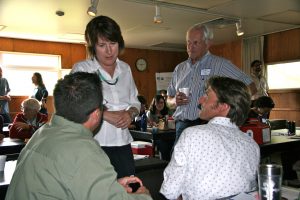 Discussion between attendees at the AHAB stakeholder workshop