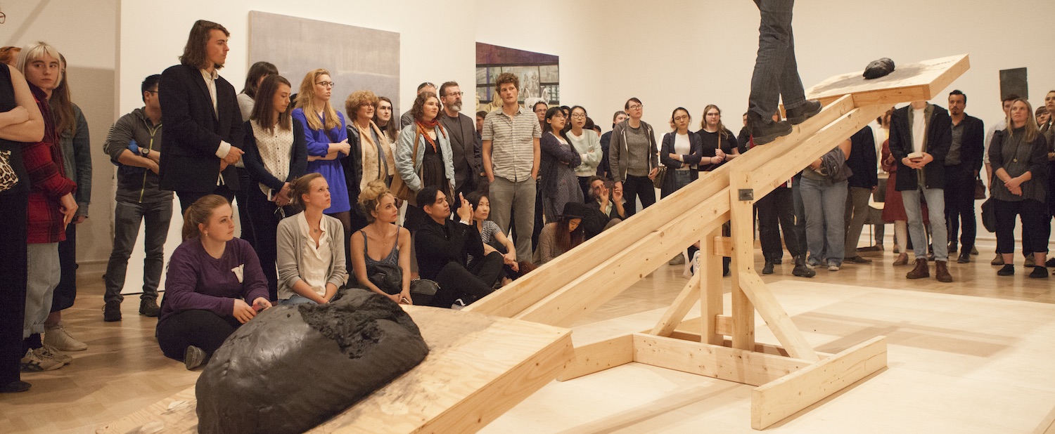 (balancing one’s own weight in a shadow of antithetical sides) by Paul Baughman