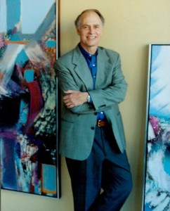 Photo of William Ingham in his studio, 2002; image from the artist's website