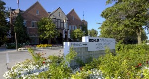 Entrance to the Kohler Design Center and Factory in Kohler, Wisconsin; image from the Kohler Design Center website