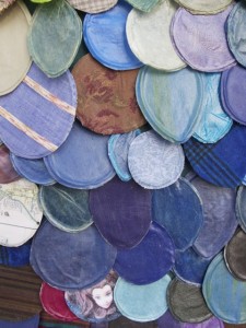 "Textile Chameleon" by Samantha Frank and Trina Gonzales; Art 427 Mailbox Project 2012
