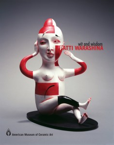 Cover of "Patti Warashina: Wit and Wisdom" by Martha Kingsbury; from the American Museaum of Ceramic Art (AMOCA) website