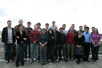 Group photo from the SOSLab Retreat in October of 2009. Pictured are SOSLab graduate students, undergraduates and postdocs as well as a few collaborators from Seelig's and Nemhauser's and Fazel's Labs. The SOSLab collaborates with faculty members in Biology, Chemical Engineering, Biochemistry, Bioengineering, and beyond.
