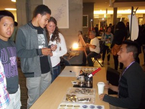 Banners, Balloons, and yes! Buttons! at Resource Center. Ask yourself, "Does my club really exist?" It will when your rso creates buttons at Resource Center.