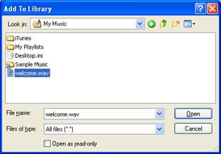 import wav files to itunes