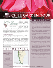 Chile Garden Tour flyer