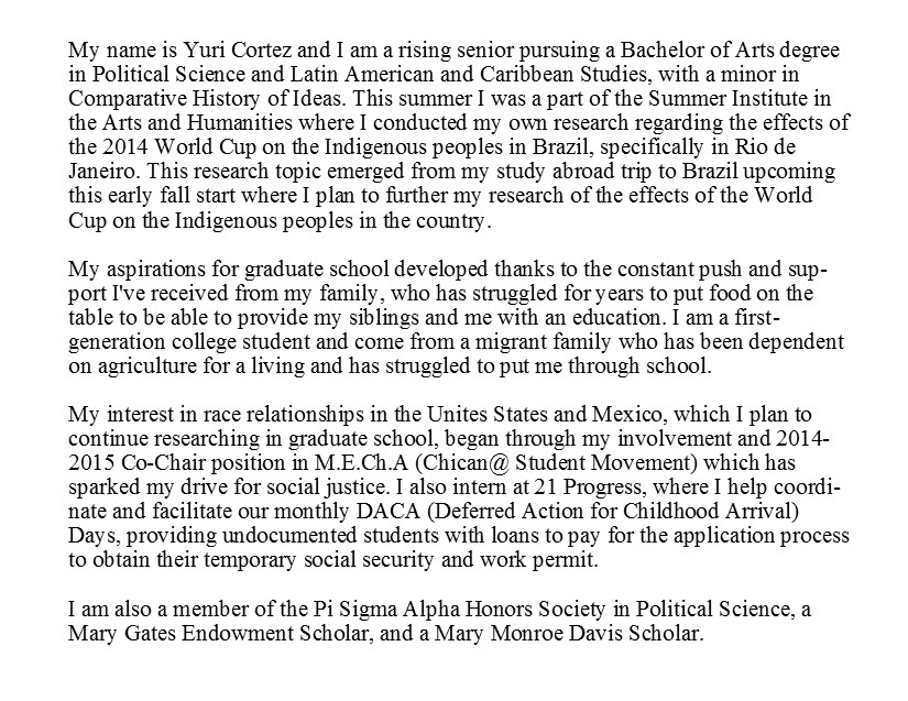 Essays In Science Click On The Names To Read The Student Bios Analytical Essay Thesis also Essay On Health And Fitness Scholars Uw Mcnair A Healthy Mind In A Healthy Body Essay