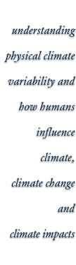 Understanding physical climate variability and how humans influence climate change