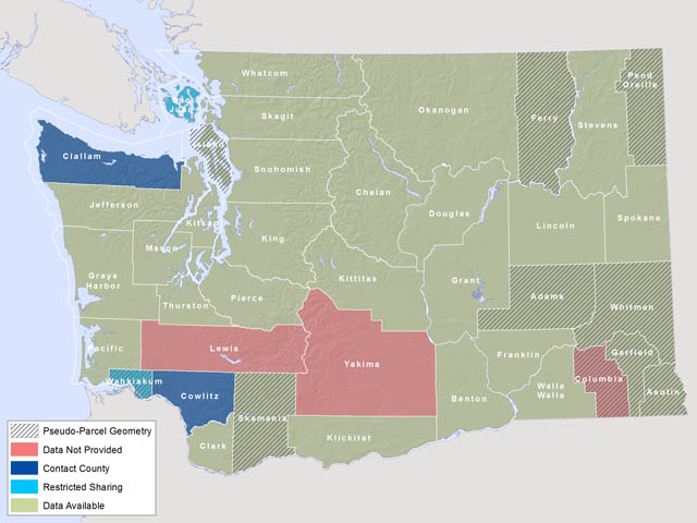 Washington State Parcel Map Washington State Parcel Database: Metadata