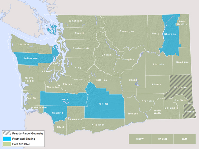 Whitman County Parcel Map Washington State Parcel Database: Metadata