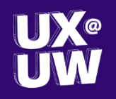 White text on purple background that reads "UW@UW"